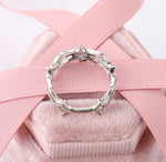 Load image into Gallery viewer, VINTAGE DIANA 1PRINCESS TIARA CROWN WIDE BAND DIAMOND WHITE GOLD BAND RING CHUNKY RINGS