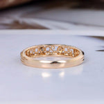 Load image into Gallery viewer, VINTAGE YELLOW GOLD WEDDING ART DECO TWIST VINE BRIDAL MOISSANITE RING BAND