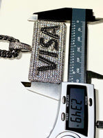 Load image into Gallery viewer, VISA DEBIT CREDIT CARD CUSTOM VVS MOISSANITE ICED OUT PENDANT