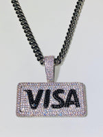 Load image into Gallery viewer, VISA DEBIT CREDIT CARD CUSTOM VVS MOISSANITE ICED OUT PENDANT
