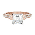 Load image into Gallery viewer, VITA ASSCHER CUT MOISSANITE ENGAGEMENT RING