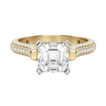 Load image into Gallery viewer, VITA ASSCHER CUT MOISSANITE ENGAGEMENT RING