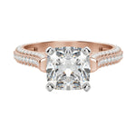 Load image into Gallery viewer, VITA CUSHION CUT MOISSANITE ENGAGEMENT RING