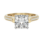 Load image into Gallery viewer, VITA CUSHION CUT MOISSANITE ENGAGEMENT RING