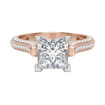 Load image into Gallery viewer, VITA PRINCESS CUT MOISSANITE ENGAGEMENT RING
