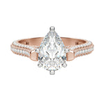 Load image into Gallery viewer, VITA PEAR CUT MOISSANITE ENGAGEMENT RING