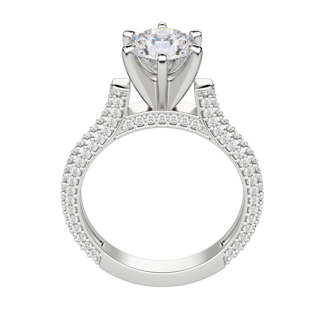 VITA ROUND CUT MOISSANITE ENGAGEMENT RING