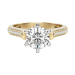 Load image into Gallery viewer, VITA ROUND CUT MOISSANITE ENGAGEMENT RING