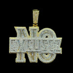 Load image into Gallery viewer, VVS MOISSANITE BAGUETTE & ROUND DIAMOND CUSTOM NO EXCUSE ICED OUT PENDANT