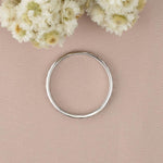 Load image into Gallery viewer, WHITE GOLD BEZEL SETTING STACKING FULL ETERNITY MOISSANITE WEDDING BAND FOR WOMEN