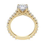 Load image into Gallery viewer, WREN ROUND CUT MOISSANITE ENGAGEMENT RING