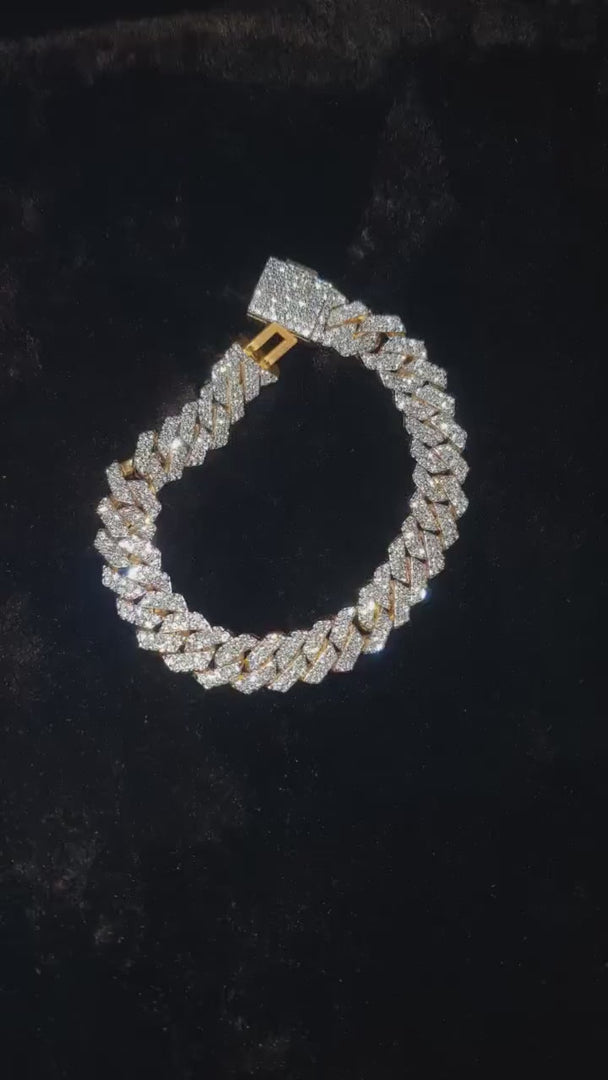 gold cuban link bracelet mens