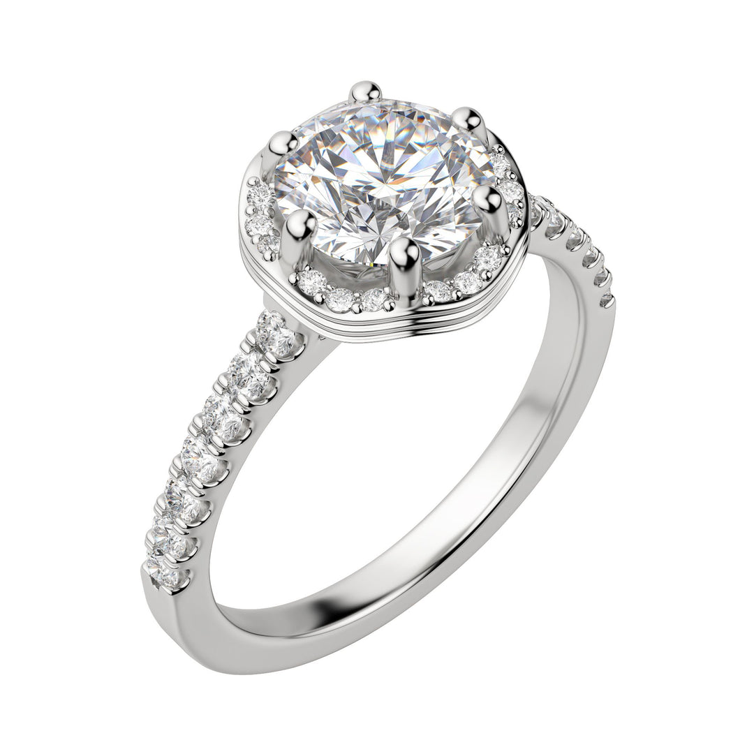 ARIA ROUND CUT MOISSANITE ENGAGEMENT RING