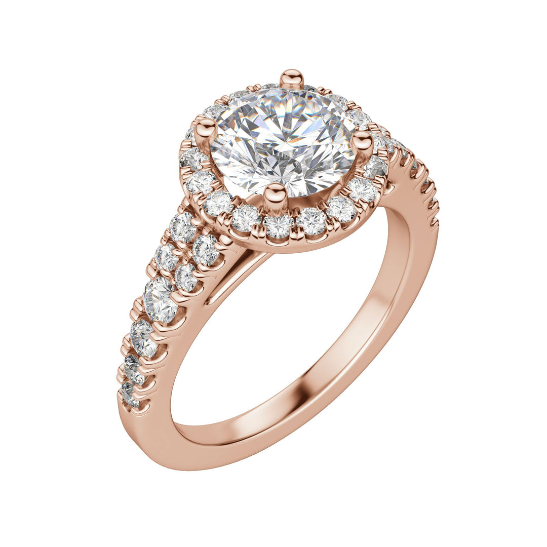 NOTA ROUND CUT MOISSANITE ENGAGEMENT RING