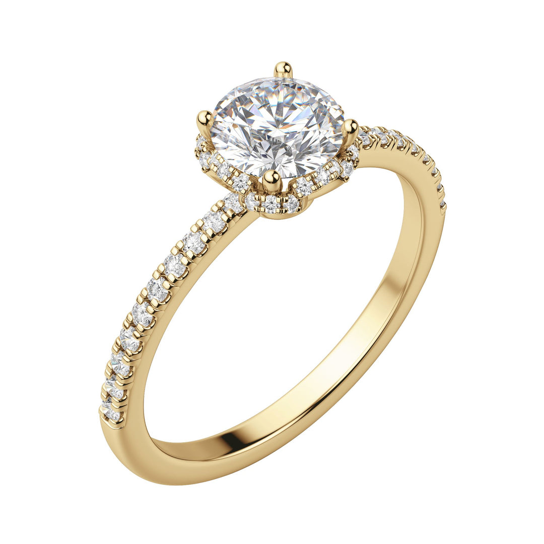 RIVA ROUND CUT MOISSANITE ENGAGEMENT RING