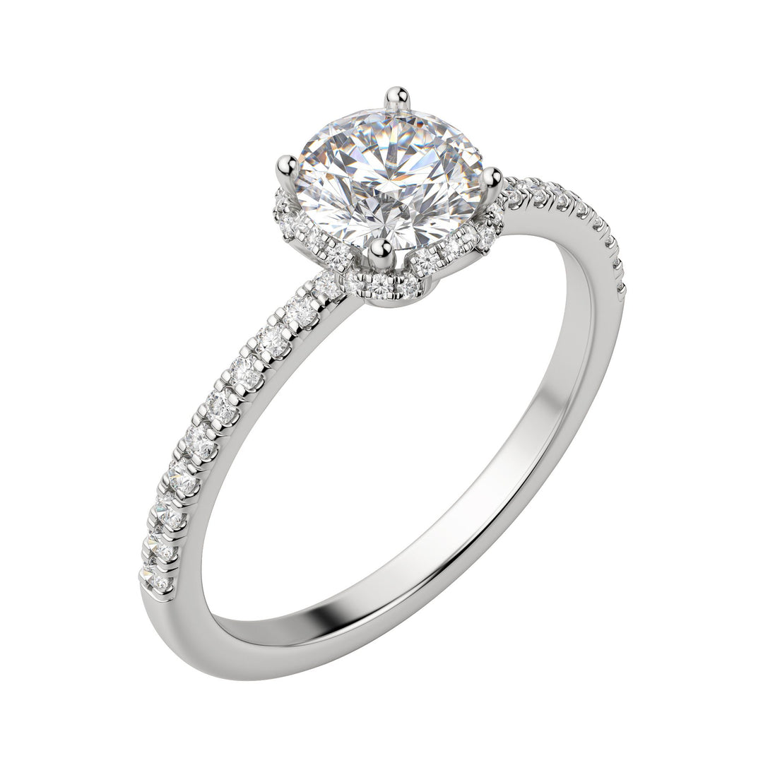 RIVA ROUND CUT MOISSANITE ENGAGEMENT RING