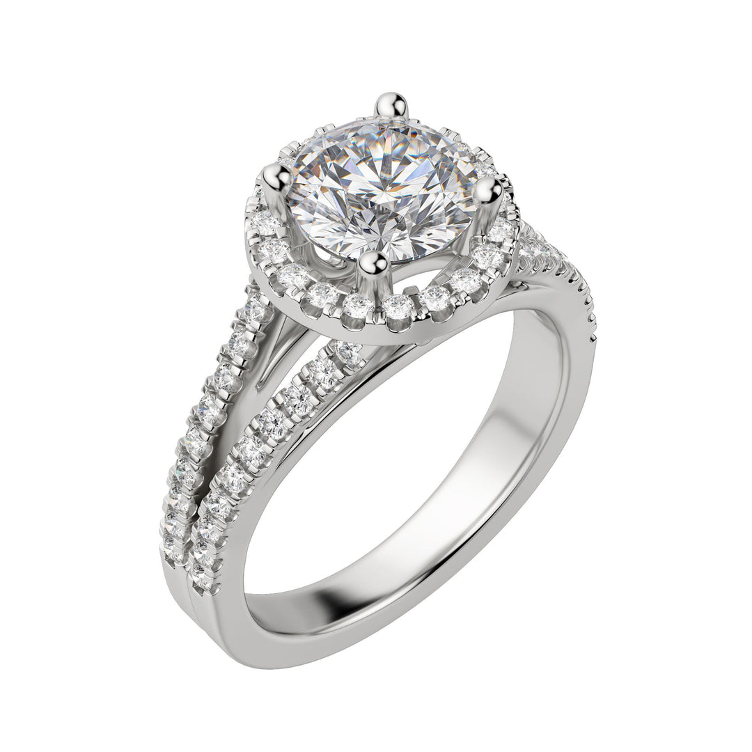 VARA ROUND CUT MOISSANITE ENGAGEMENT RING