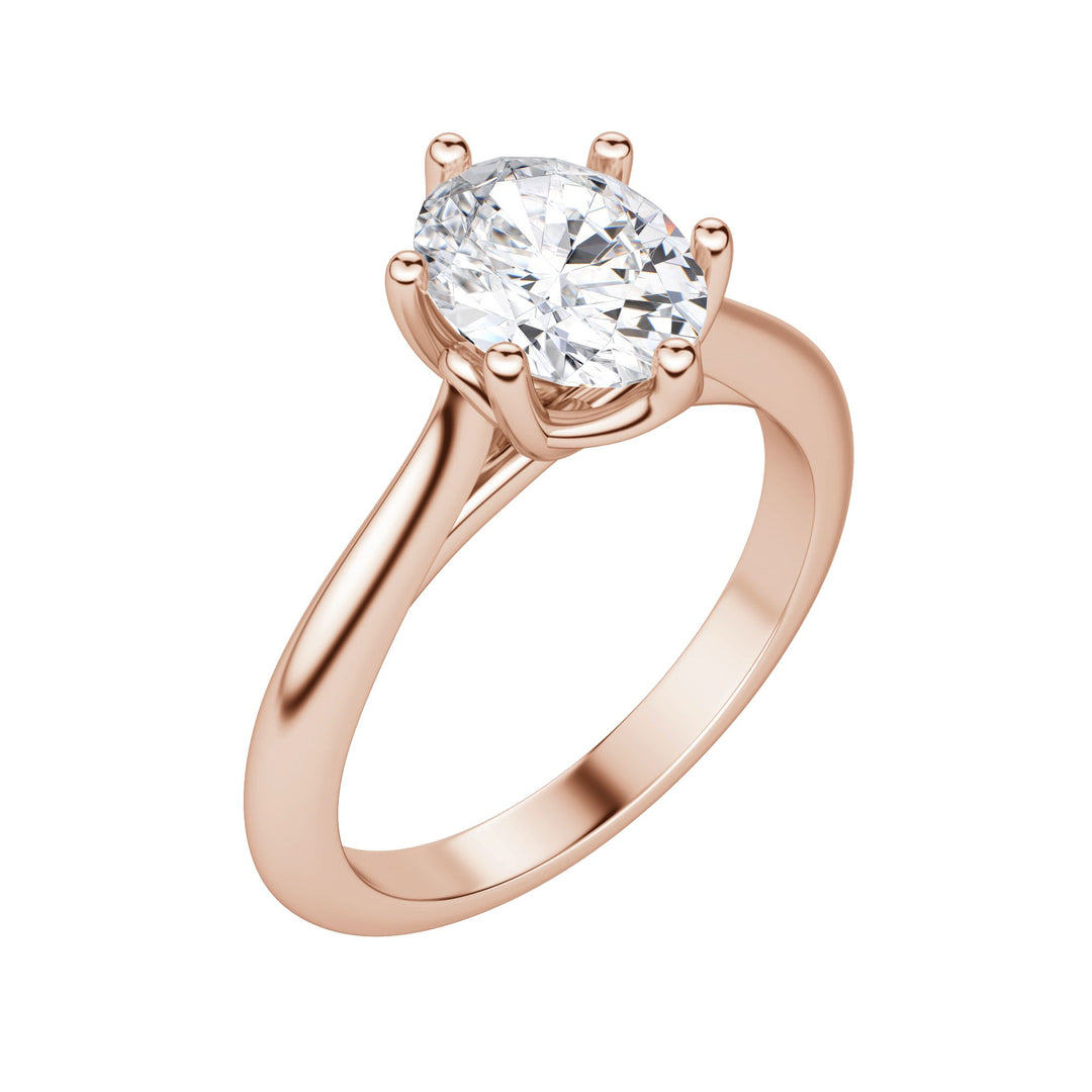 EDIT CLASSIC OVAL CUT MOISSANITE ENGAGEMENT RING