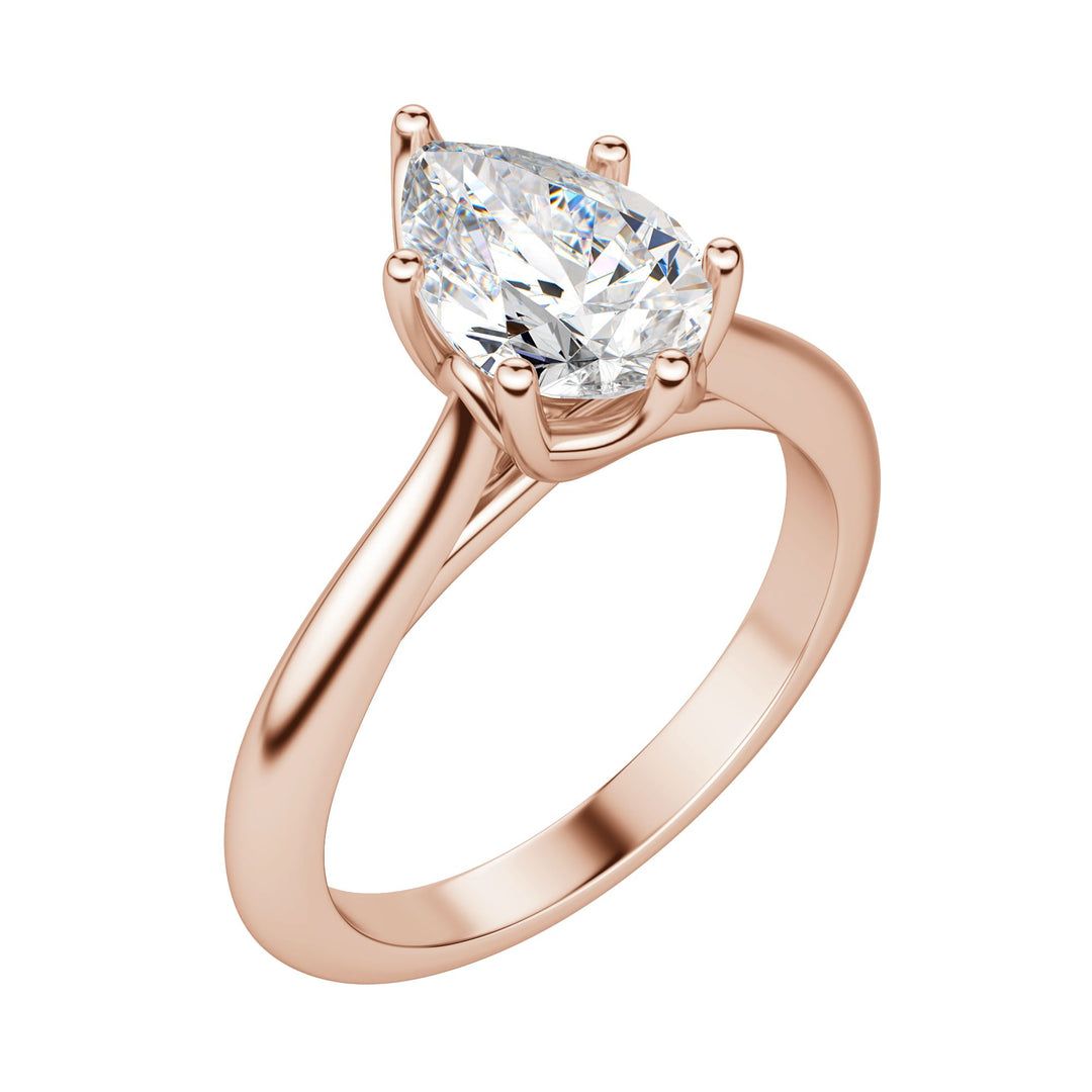 EDIT CLASSIC PEAR CUT MOISSANITE ENGAGEMENT RING