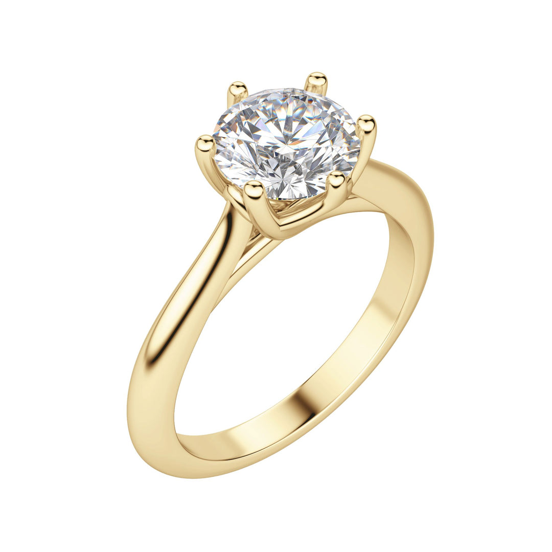 EDIT CLASSIC ROUND CUT MOISSANITE ENGAGEMENT RING