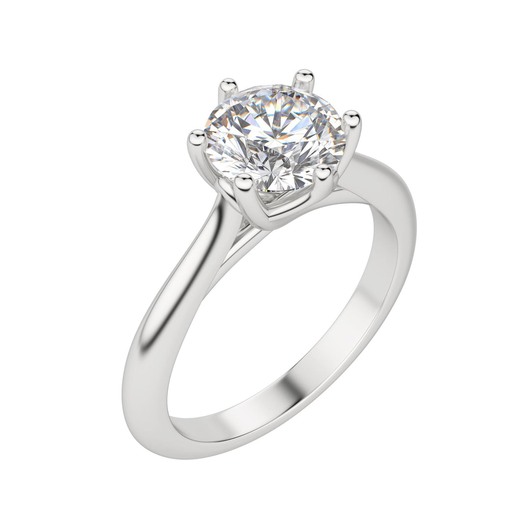 EDIT CLASSIC ROUND CUT MOISSANITE ENGAGEMENT RING