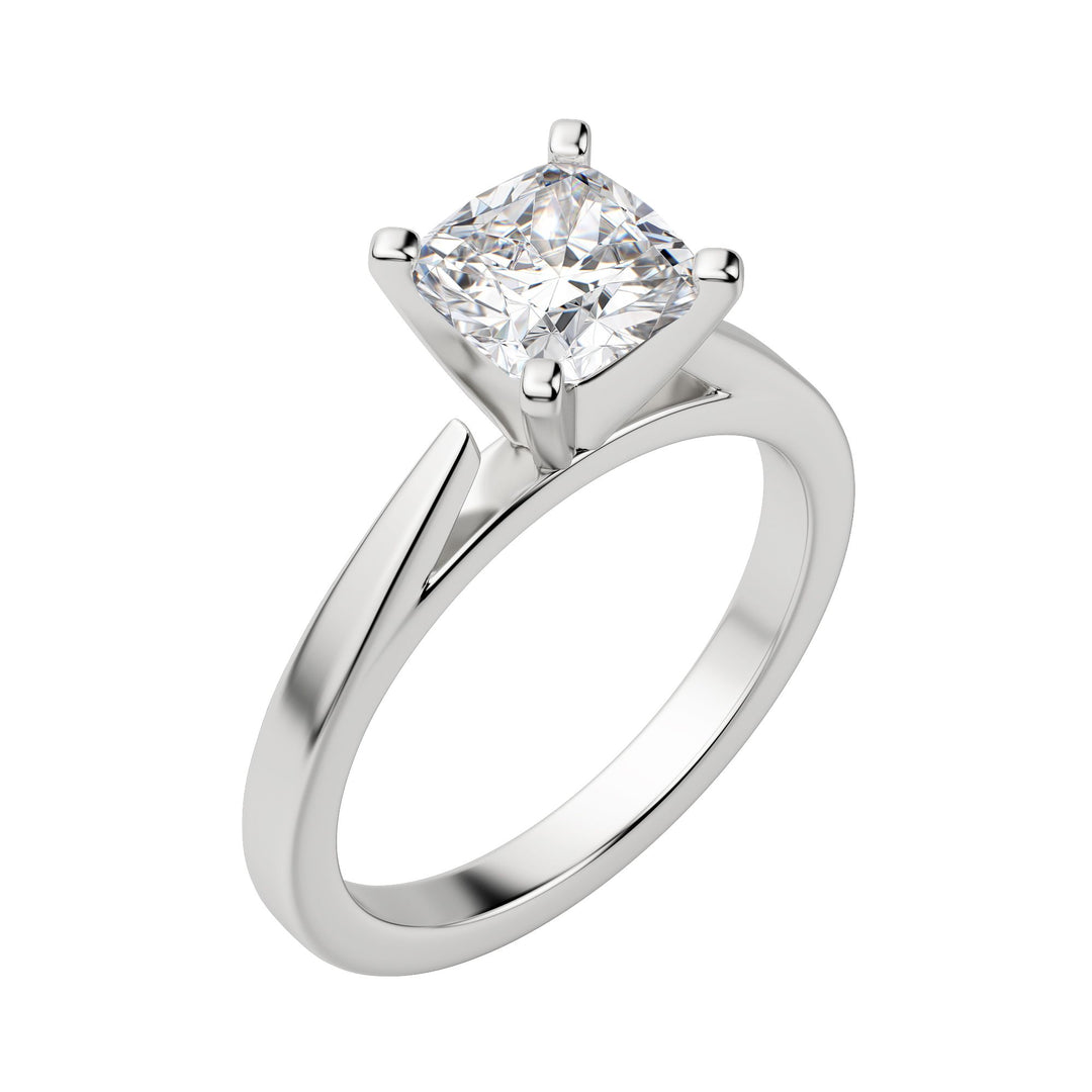 TRUE CUSHION CUT MOISSANITE ENGAGEMENT RING