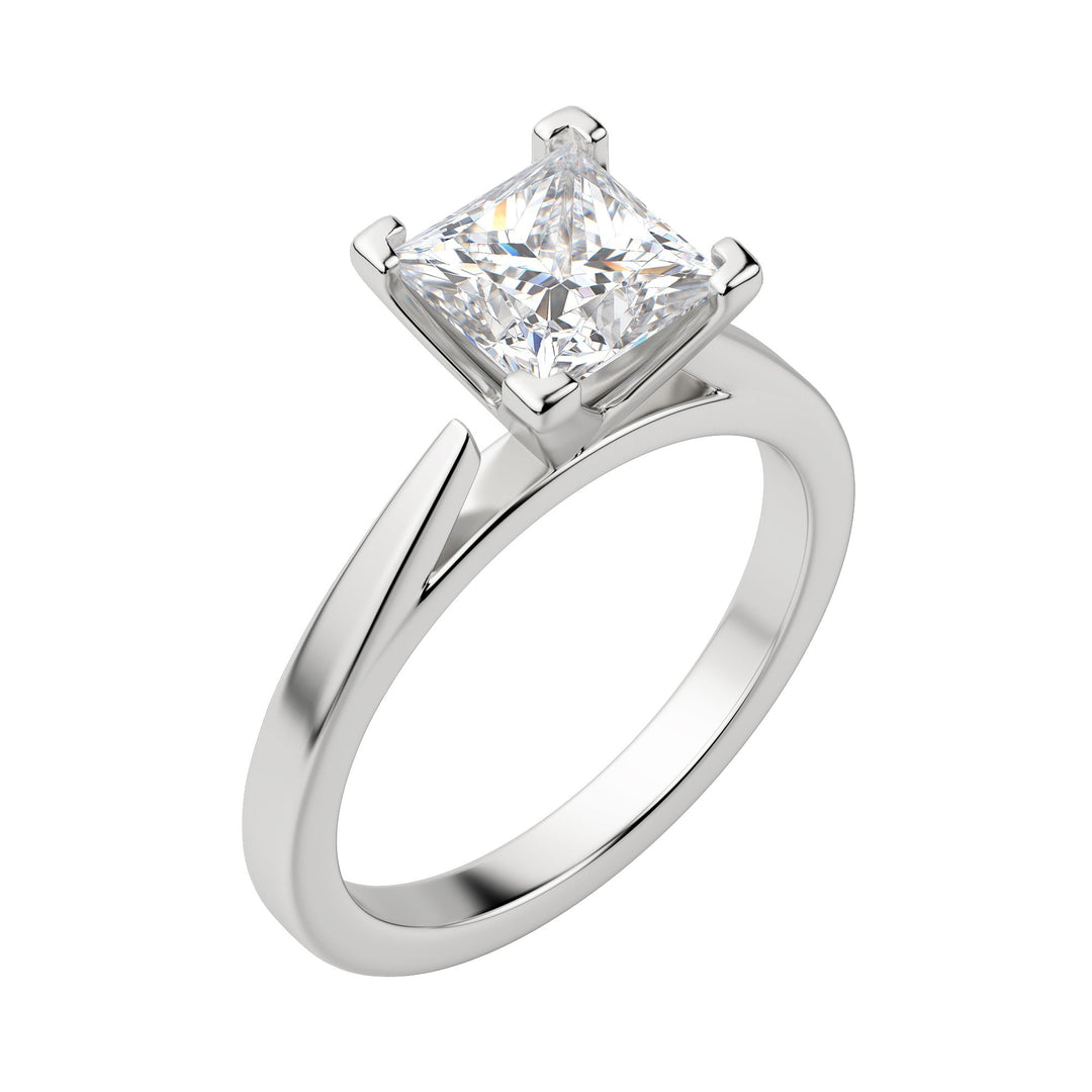 TRUE PRINCESS CUT MOISSANITE ENGAGEMENT RING