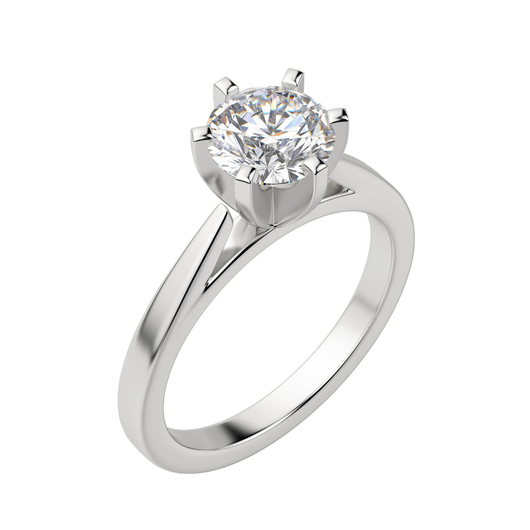 TRUE ROUND CUT MOISSANITE ENGAGEMENT RING