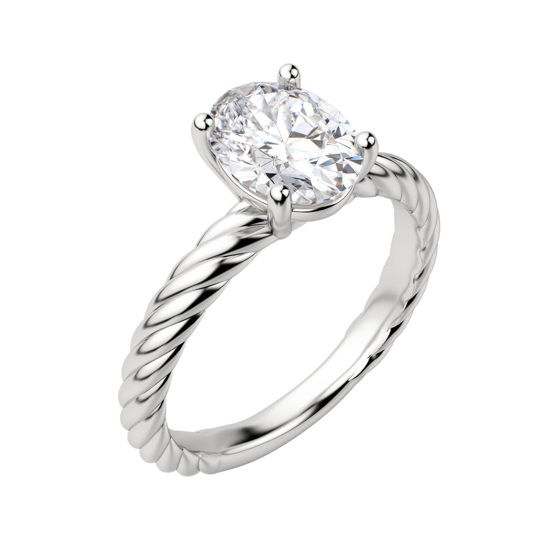 VIBE OVAL CUT MOISSANITE ENGAGEMENT RING