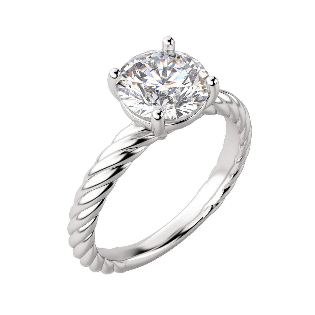 VIBE ROUND CUT MOISSANITE ENGAGEMENT RING