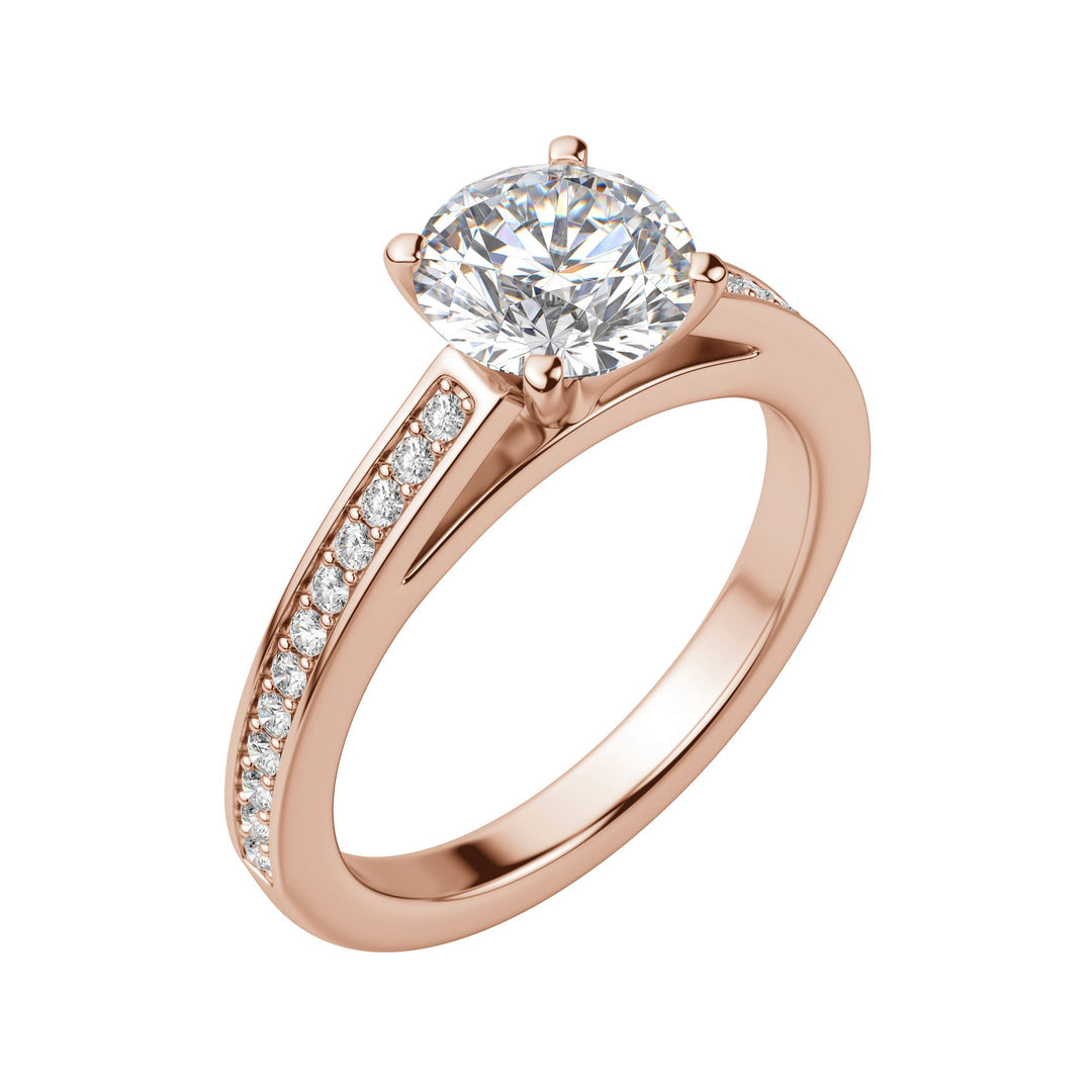 HOPE ROUND CUT MOISSANITE ENGAGEMENT RING