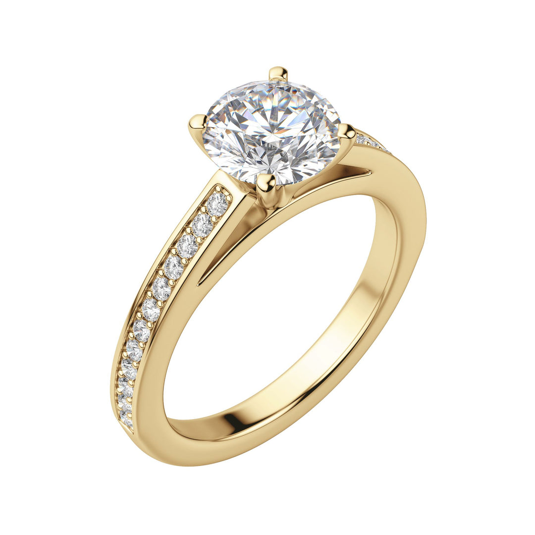 HOPE ROUND CUT MOISSANITE ENGAGEMENT RING