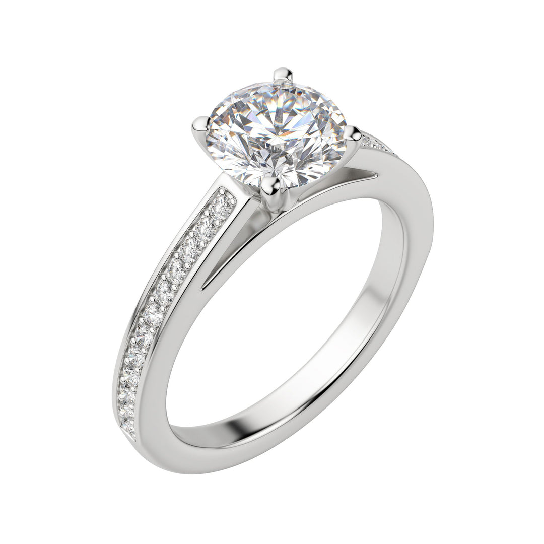 HOPE ROUND CUT MOISSANITE ENGAGEMENT RING