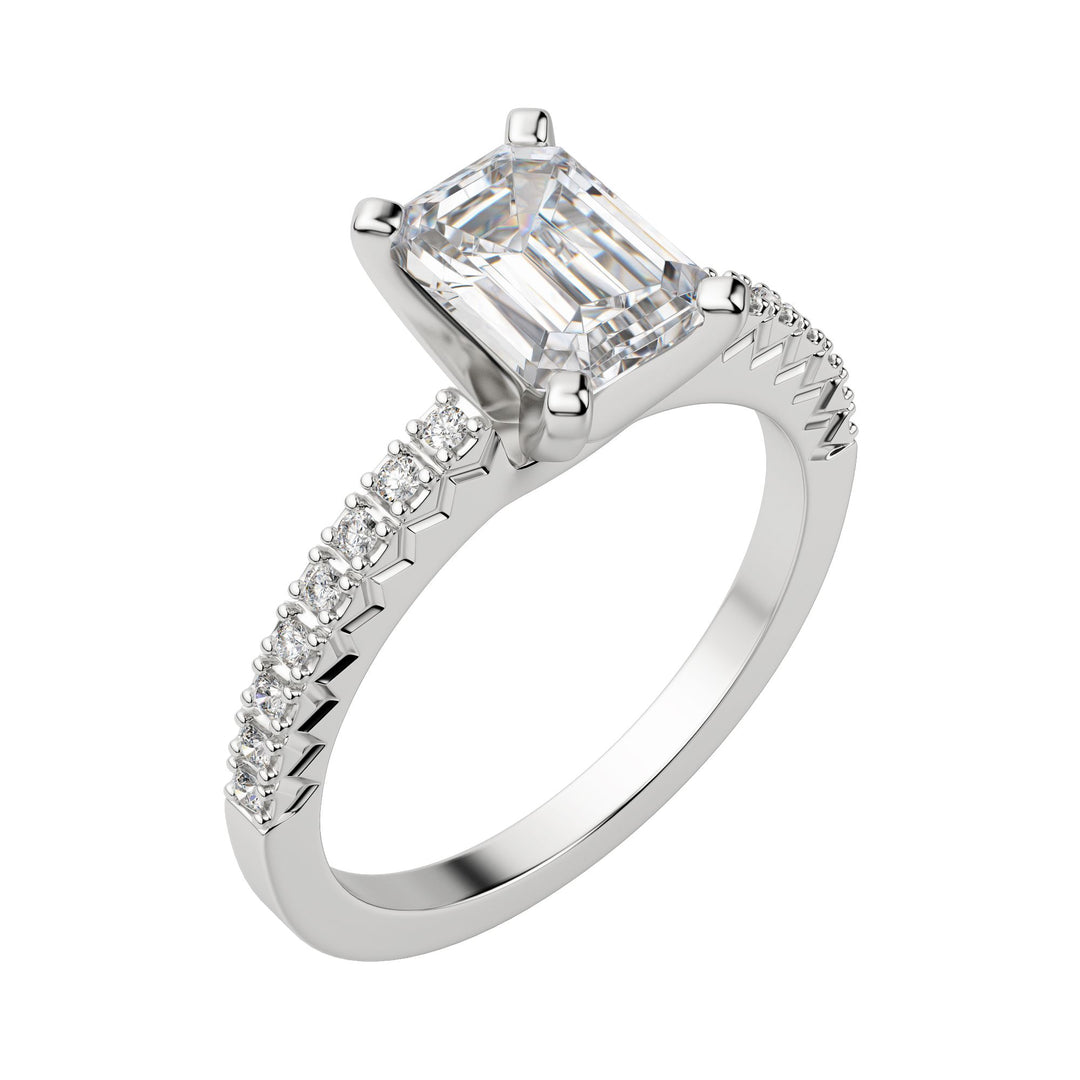 FATE EMERALD CUT MOISSANITE ENGAGEMENT RING