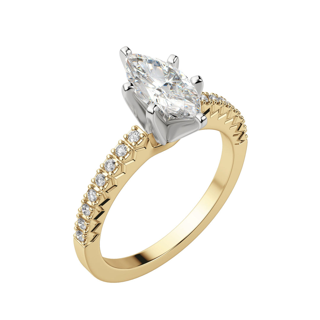 FATE MARQUISE CUT MOISSANITE ENGAGEMENT RING