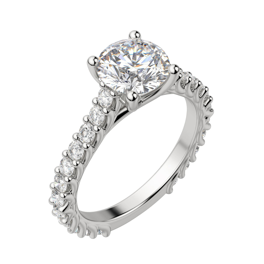 WREN ROUND CUT MOISSANITE ENGAGEMENT RING