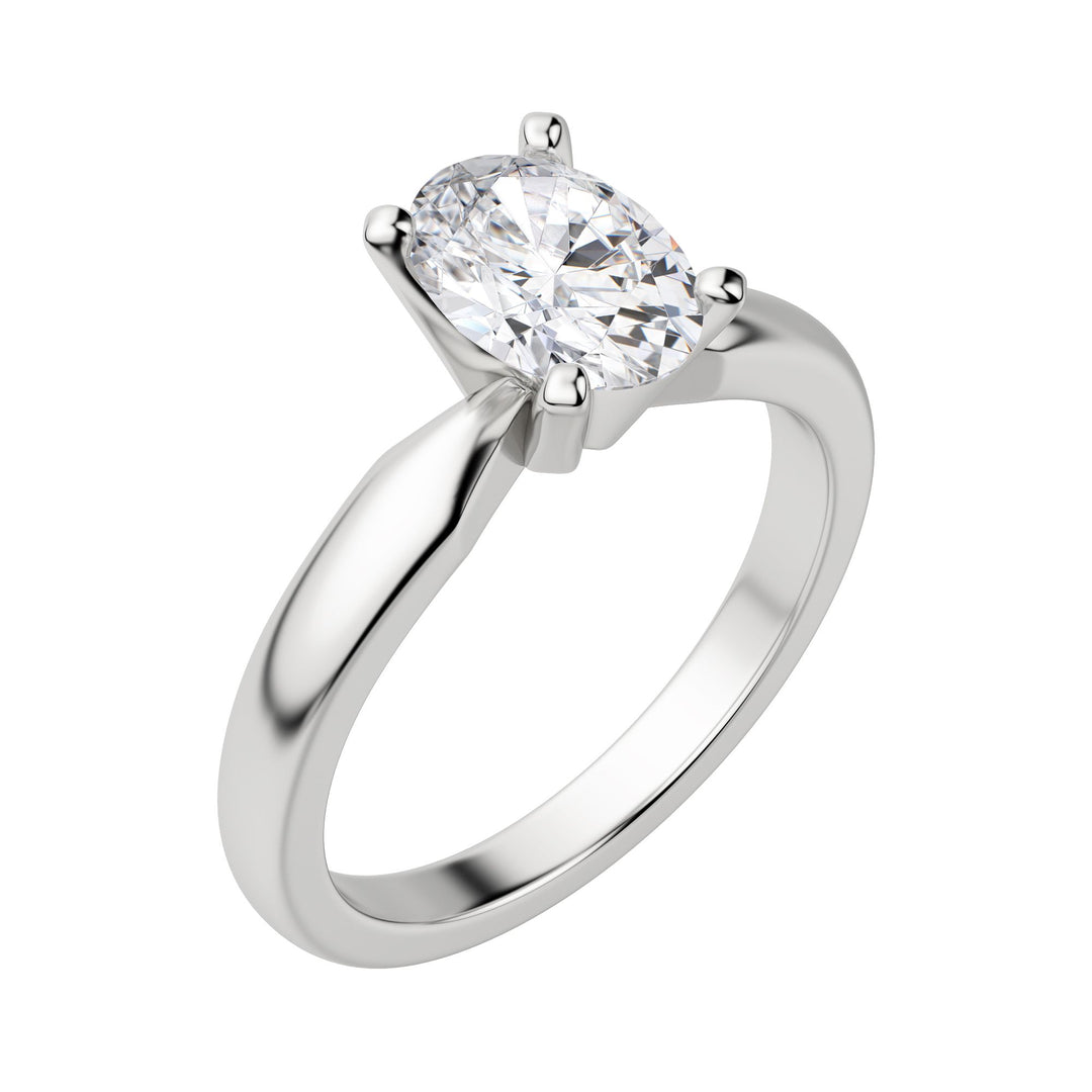 ISLE OVAL CUT MOISSANITE ENGAGEMENT RING