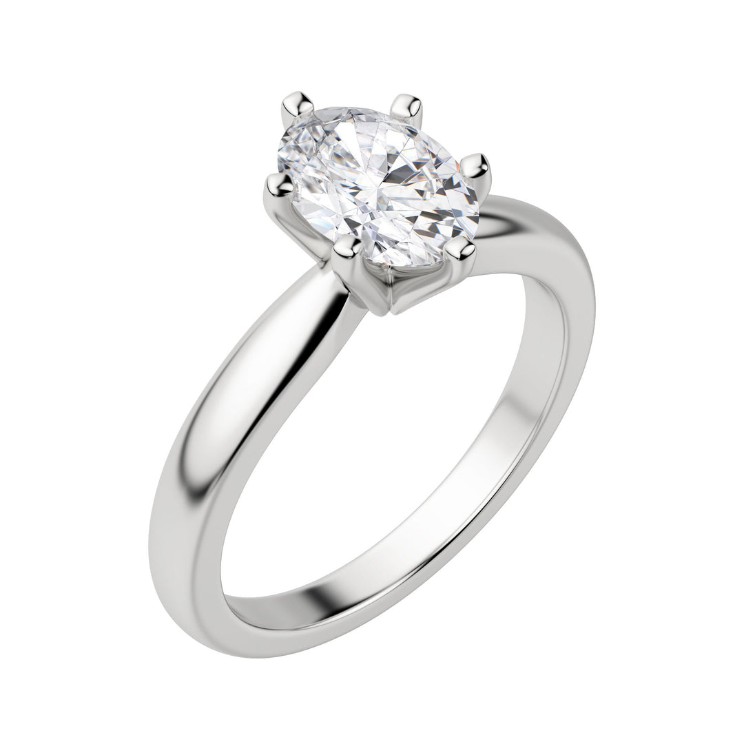 ISLE 6-PRONG OVAL CUT MOISSANITE ENGAGEMENT RING