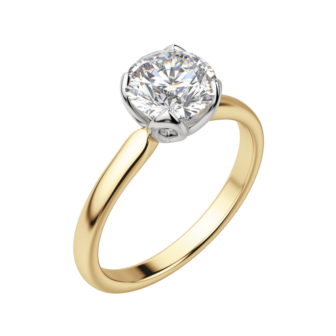 VOWS ROUND CUT MOISSANITE ENGAGEMENT RING