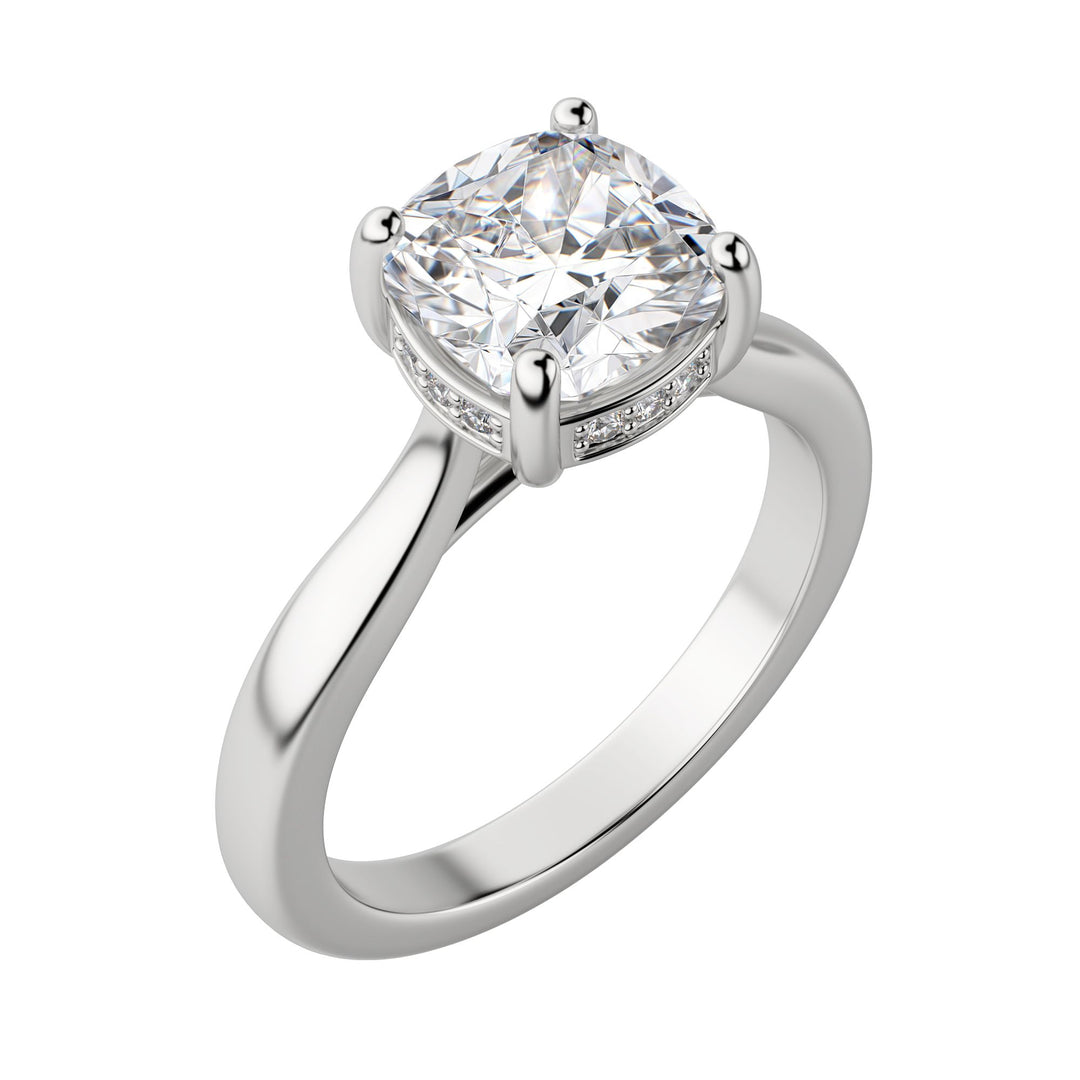 HERO CUSHION CUT MOISSANITE ENGAGEMENT RING