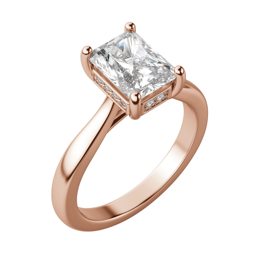 HERO RADIANT CUT MOISSANITE ENGAGEMENT RING