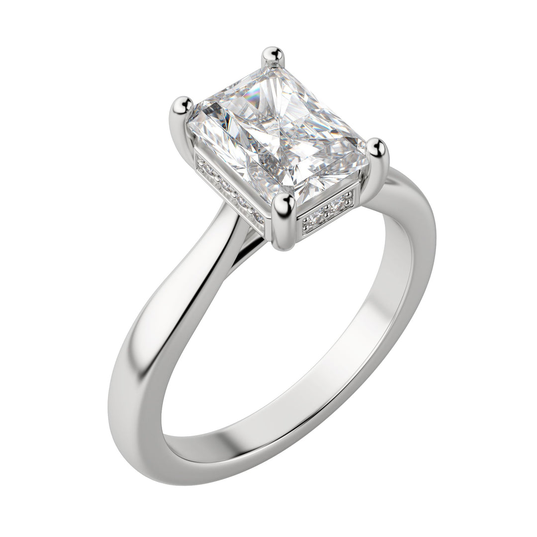 HERO RADIANT CUT MOISSANITE ENGAGEMENT RING