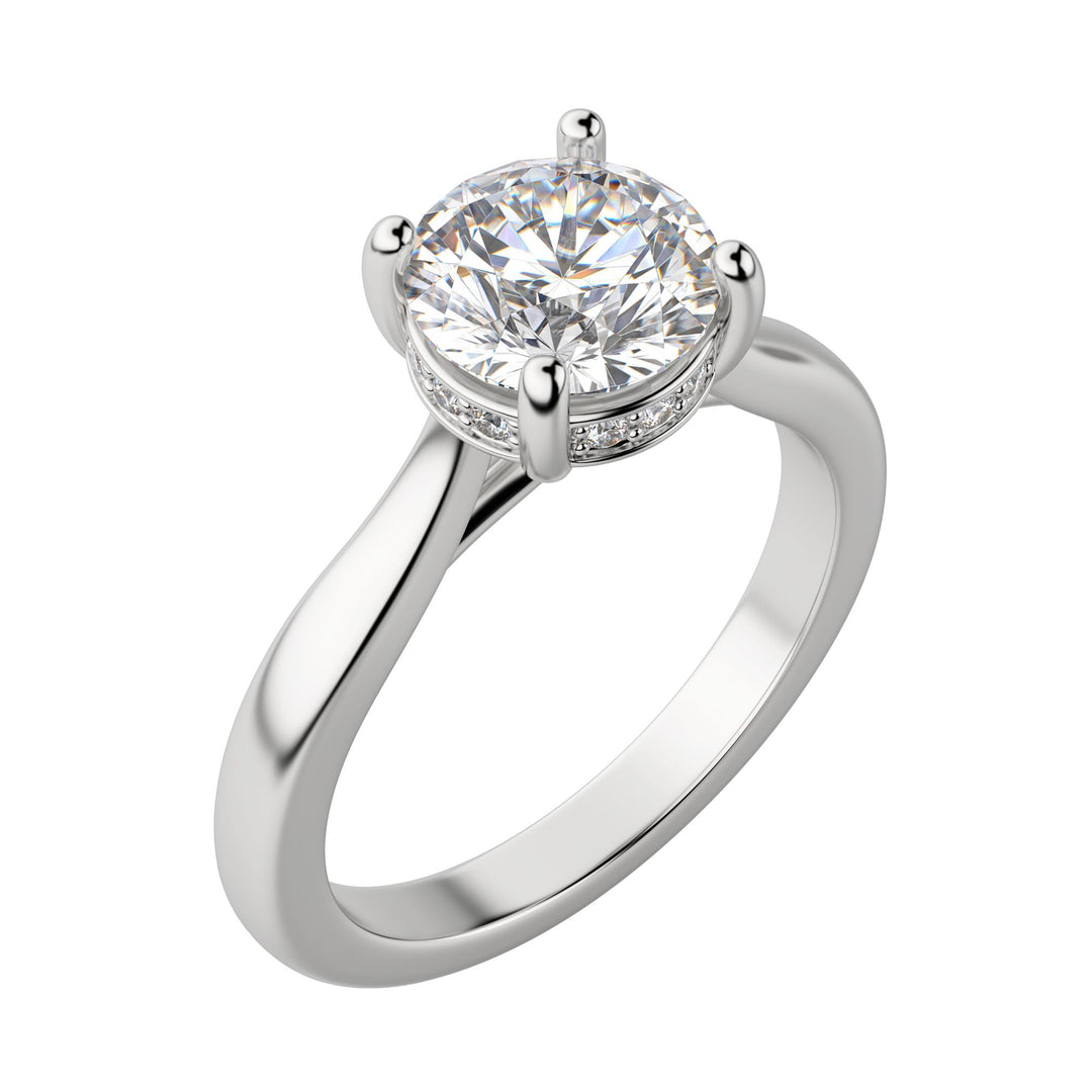 HERO ROUND CUT MOISSANITE ENGAGEMENT RING