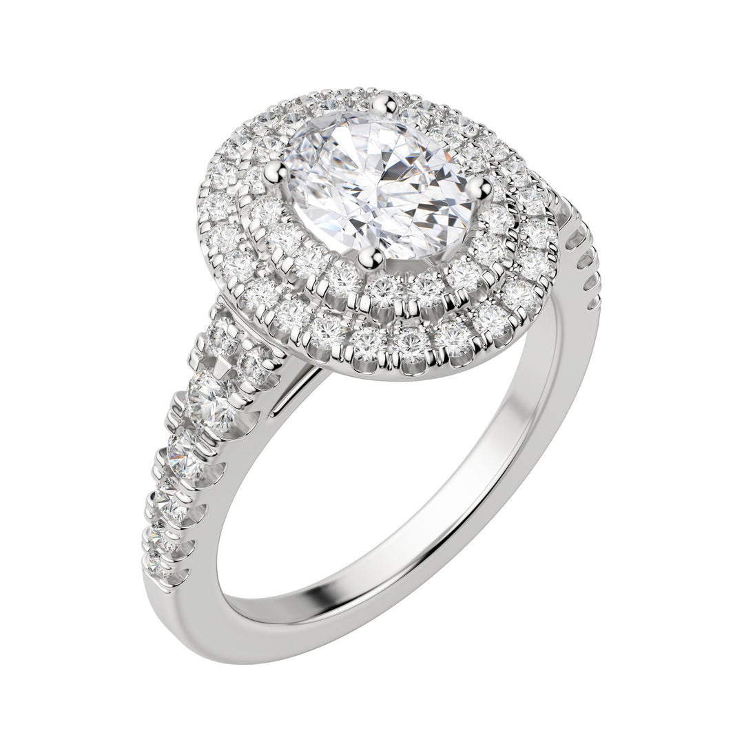 GLOW OVAL CUT MOISSANITE ENGAGEMENT RING