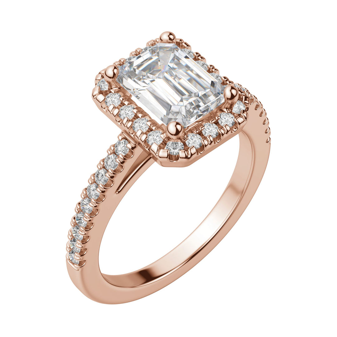 VAIL EMERALD CUT MOISSANITE ENGAGEMENT RING