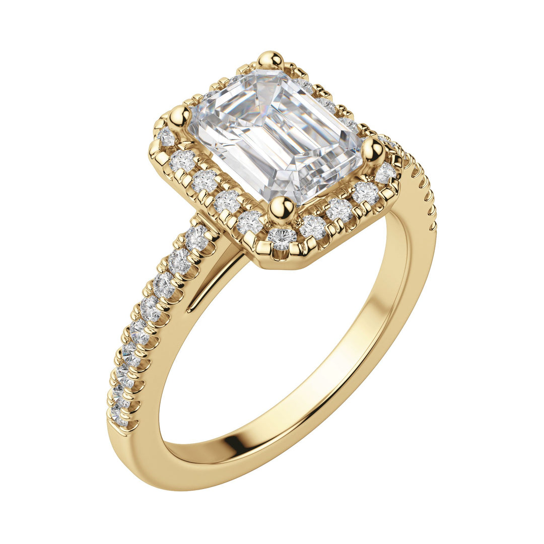 VAIL EMERALD CUT MOISSANITE ENGAGEMENT RING