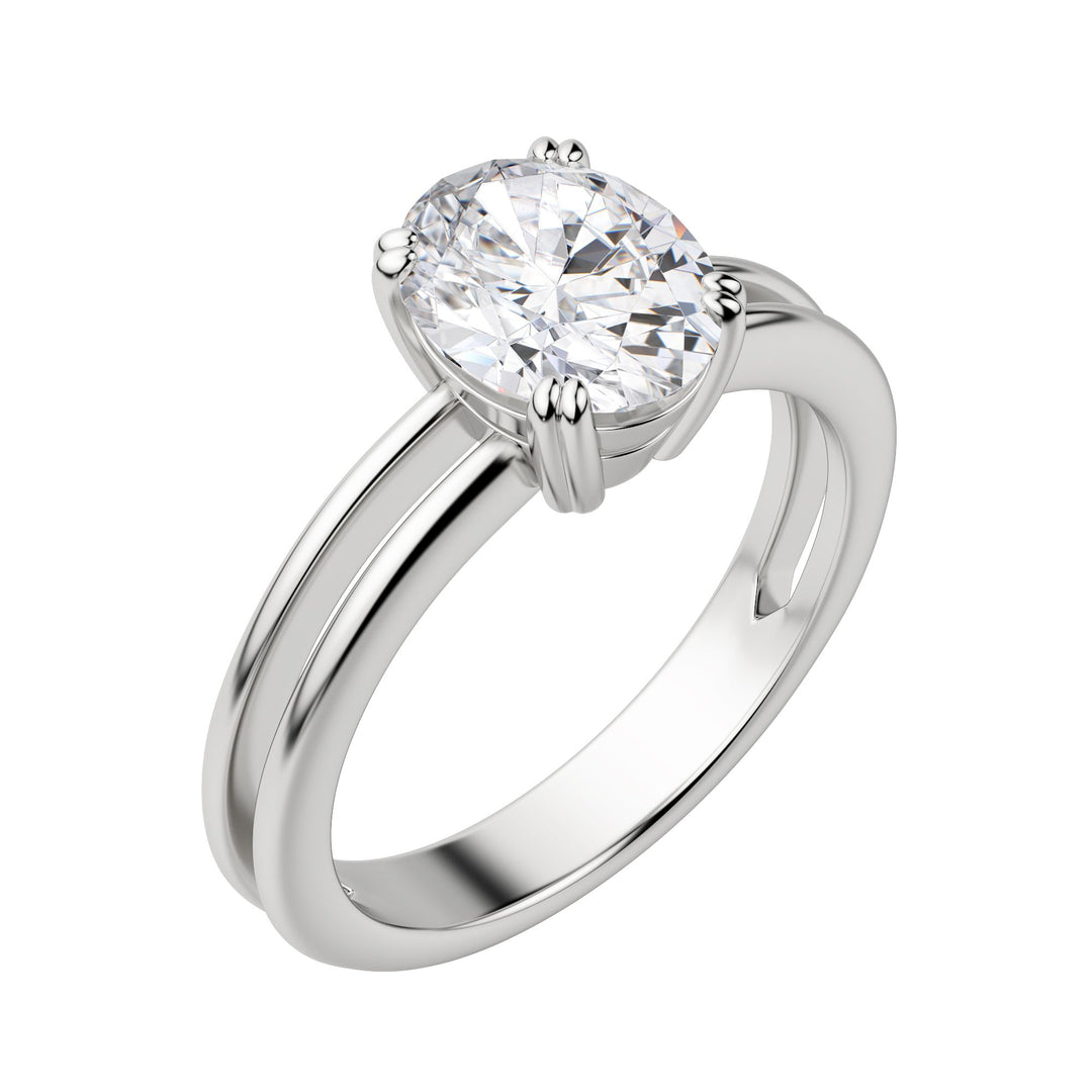 ROMA OVAL CUT MOISSANITE ENGAGEMENT RING