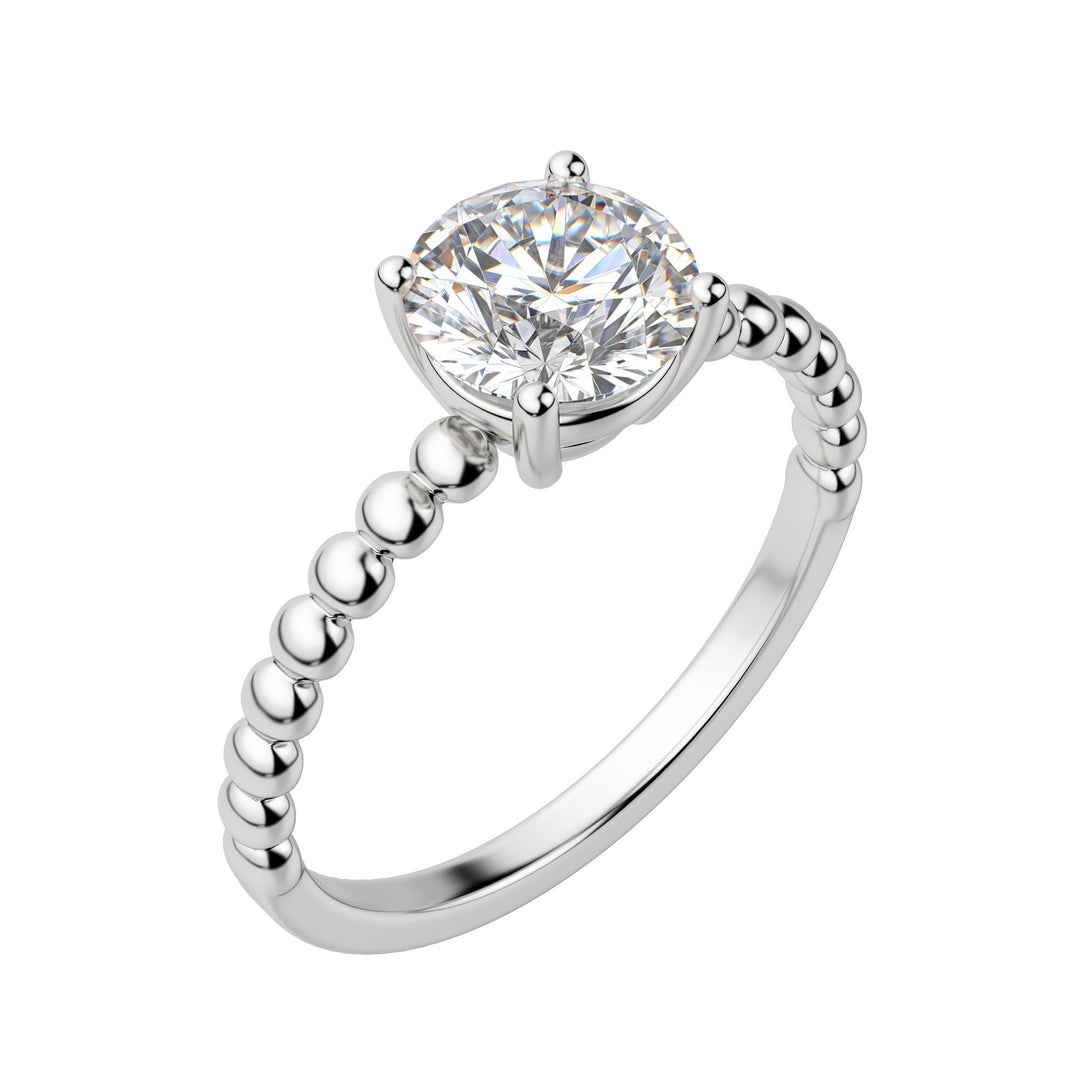 VERA ROUND CUT MOISSANITE ENGAGEMENT RING