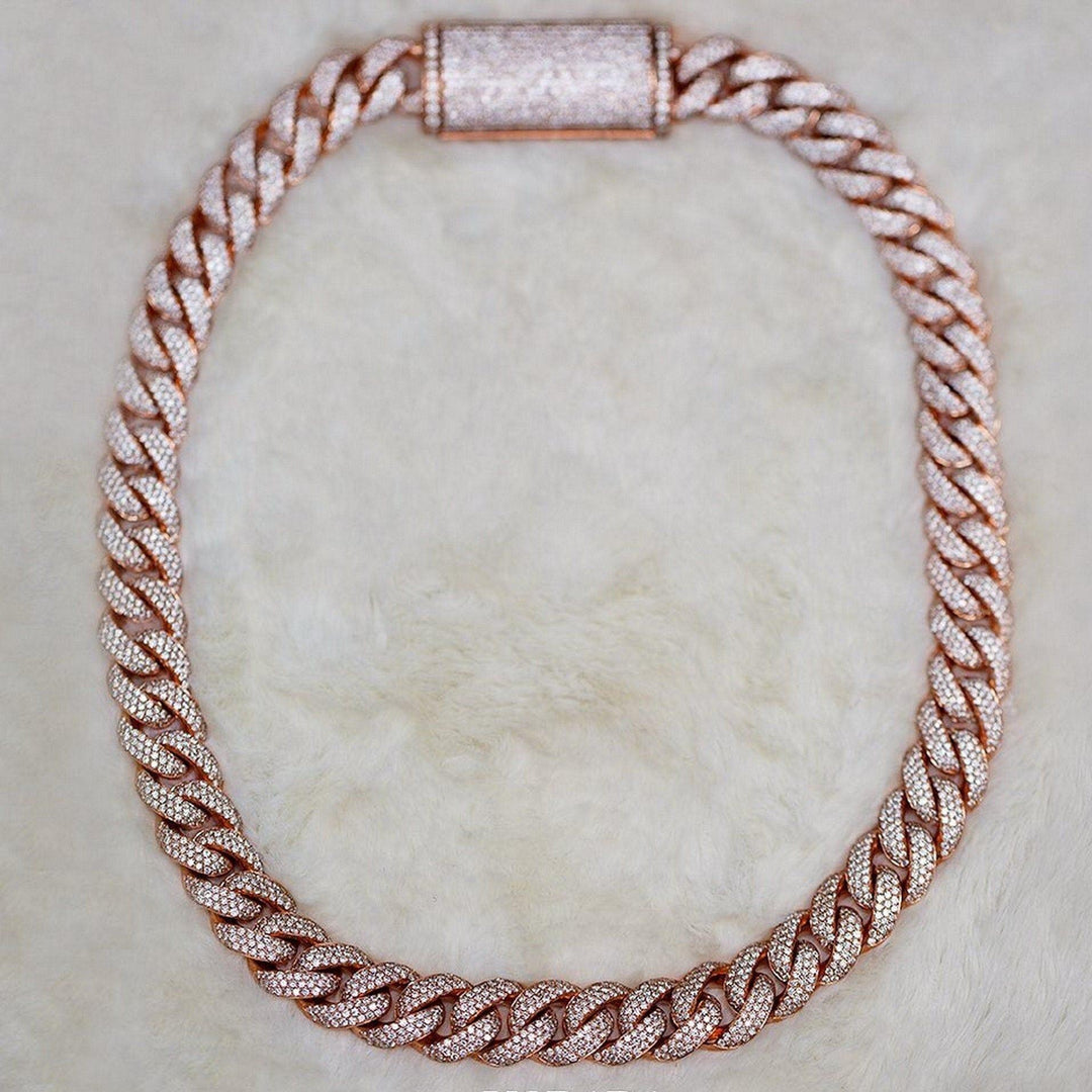 cuban link chain moissanite