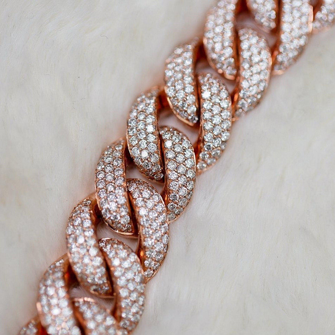 cuban link chain moissanite